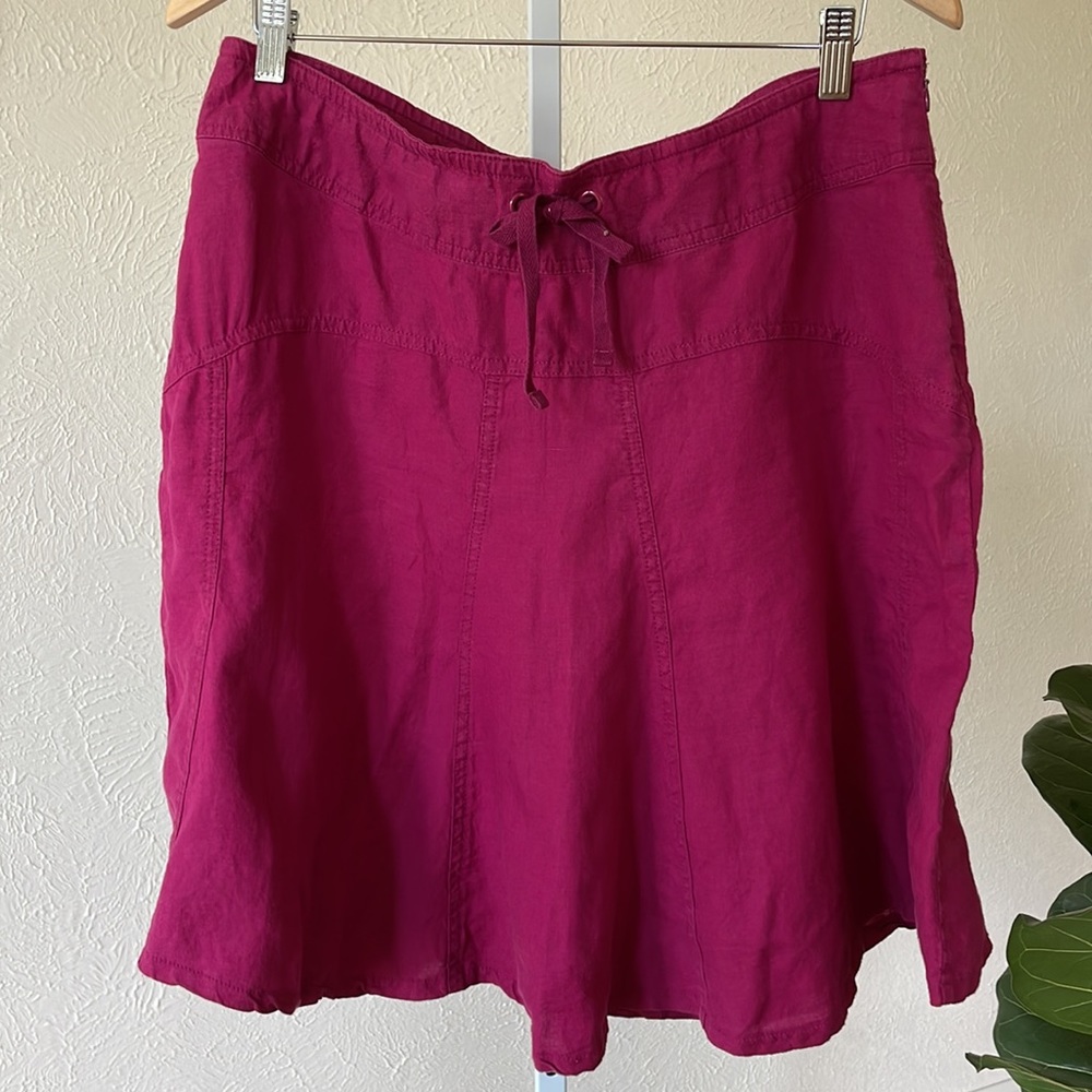 Athleta Aline daydream 100% linen drawstring mini skirt - Picture 1 of 10